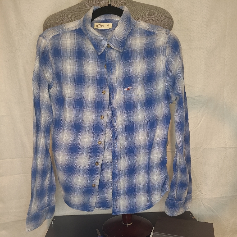 Hollister Button Up Long Sleeve Shirt Men's XS